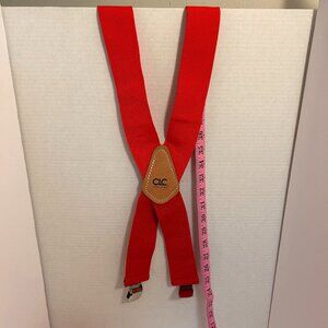 🔥 CLC Red Work Suspenders | Heavy-Duty Adjustable Elastic | Industrial Strength